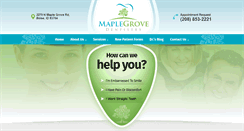 Desktop Screenshot of maplegrovedentistry.net
