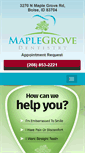 Mobile Screenshot of maplegrovedentistry.net
